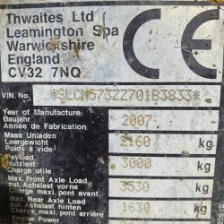 Thwaites 3 Ton Swivel Skip