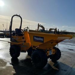 Thwaites 3 tonne swivel skip dumper,